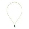 Collier Homme Lacoste Fence - 2040325 Acier Doré, Vert