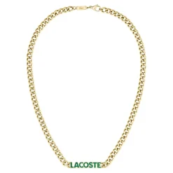 Collier Homme Lacoste Script - 2040475 Acier Doré, Vert