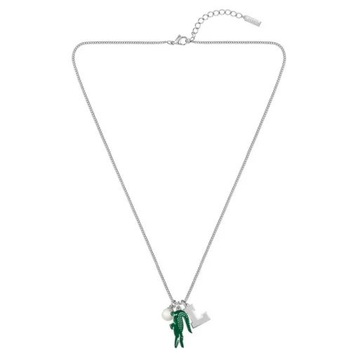 Collier Homme Lacoste Umpire - 2040453 Acier Argent, Vert
