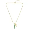 Collier Homme Lacoste Umpire - 2040488 Acier Doré, Vert