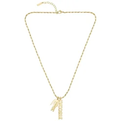 Collier Homme Lacoste Umpire - 2040488 Acier Doré, Vert