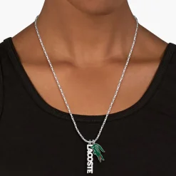 Collier Homme Lacoste Umpire - 2040487 Acier Doré, Vert