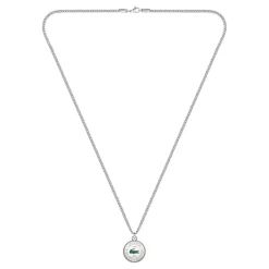 Collier Homme Lacoste Vigor - 2040447 Acier Argent, Marron
