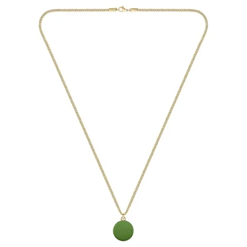 Collier Homme Lacoste Vigor - 2040448 Acier Doré, Vert