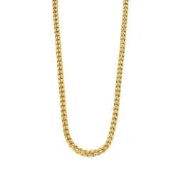 Collier Homme Lotus Style Bijoux Men In Black LS2290-1-2 Acier doré