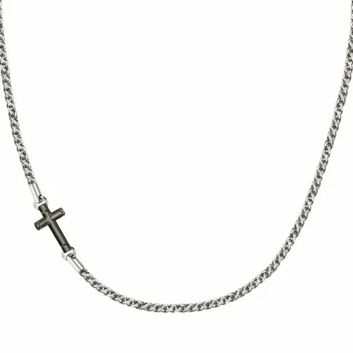 Collier Homme Morellato - SKR61 CROSS Acier Argent