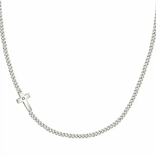 Collier Homme Morellato - SKR62 CROSS Acier Argent
