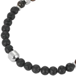 Collier Homme Redskins Bijoux - 285802 Pierre Noir