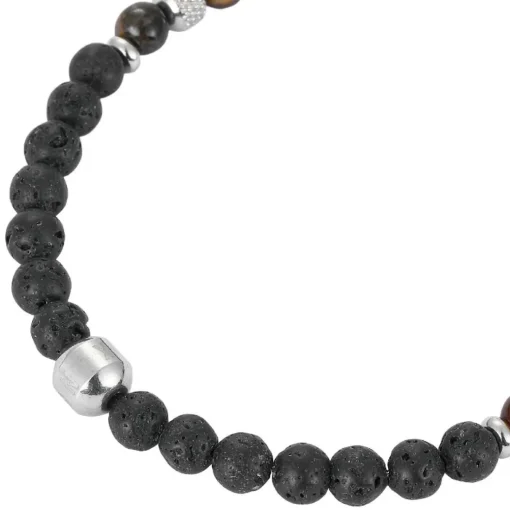Collier Homme Redskins Bijoux - 285802 Pierre Noir