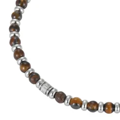 Collier Homme Redskins Bijoux - 285805 Pierre Marron