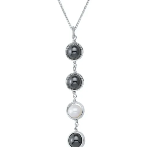 Collier Jourdan CERES AMK030 - Collier En Argent et Hematite Femme