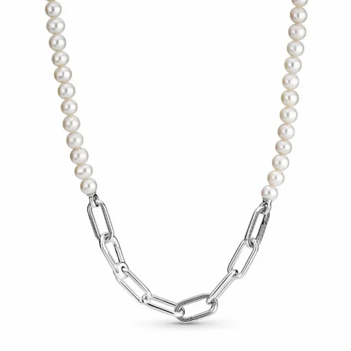 Collier Link et Perles culture d'eau douce Pandora ME