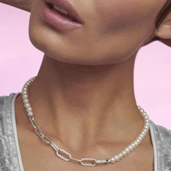 Collier Link et Perles culture d'eau douce Pandora ME