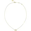 Collier Love Guess Acier Doré Et Zircon Cubique Central
