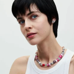 Collier Maille Serpent Fermoir Cœur Pandora Moments