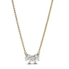 Collier Nœud Scintillant Doré