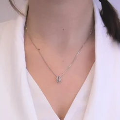Collier Number 9 Argenté