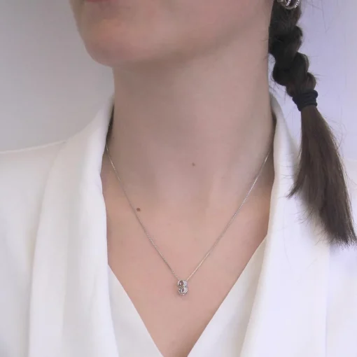 Collier Number 3 Argenté