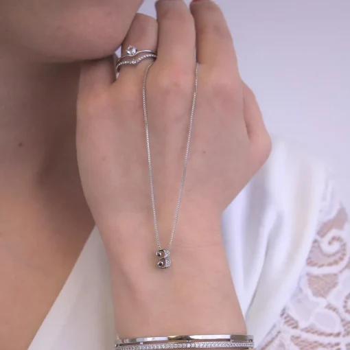 Collier Number 3 Argenté