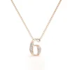 Collier Number 6 Or Rose