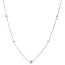 Collier Oxydes Femme Fossil Bijoux-Argent Argent