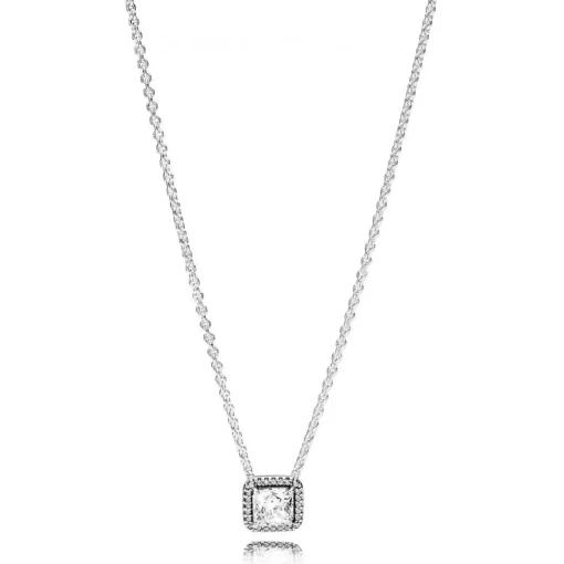Collier Pandora Timeless Halo Scintillant Carré