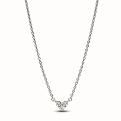 Collier Pandora Timeless - Cœur Trois Pierres en Argent 925/1000