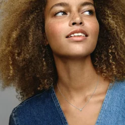 Collier Pandora Timeless - Cœur Trois Pierres en Argent 925/1000