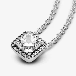 Collier Pandora Timeless Halo Scintillant Carré