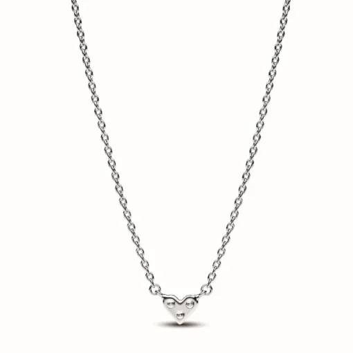 Collier Pandora Timeless - Cœur Trois Pierres en Argent 925/1000