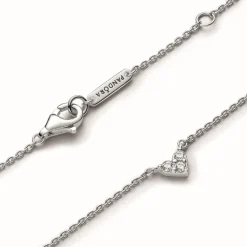 Collier Pandora Timeless - Cœur Trois Pierres en Argent 925/1000