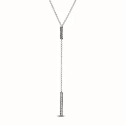 Collier Pendant Gouttes Prismatique Pavé Pandora Timeless