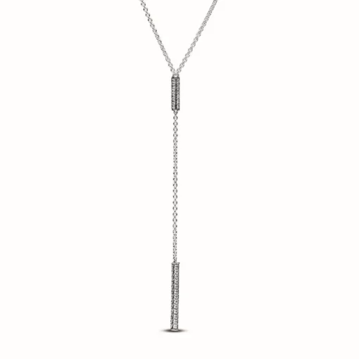 Collier Pendant Gouttes Prismatique Pavé Pandora Timeless