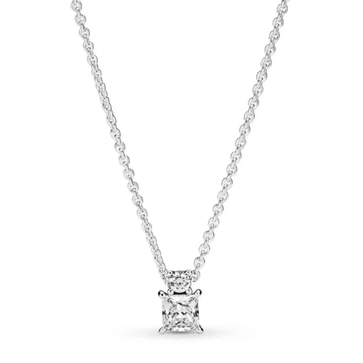 Collier Pendant Rond & Carré Pandora Timeless