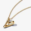 Collier pendentif cœur plaqué or 14 carats