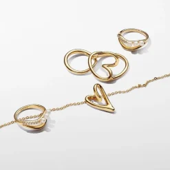 Collier pendentif cœur plaqué or 14 carats