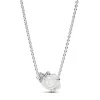 Collier Rose Épanouie Blanche