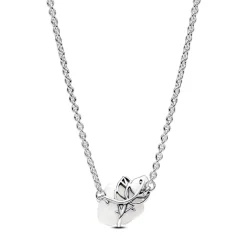 Collier Rose Épanouie Blanche