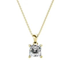Collier Simple Square Or