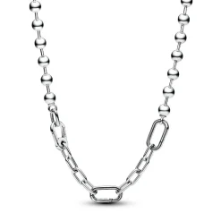 Collier Sphère Métallique et Link Pandora ME