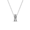 Collier Square Roller Argenté
