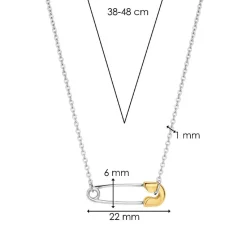 Collier Ti Sento - 34048SY Argent Bicolore Épingle