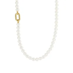 Collier Ti Sento - 34050YP Argent Doré Et Perles Synthétiques
