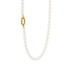 Collier Ti Sento - 34050YP Argent Doré Et Perles Synthétiques
