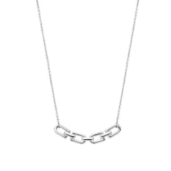 Collier Ti Sento - 34044ZY Argent Doré Liens Et Pavage
