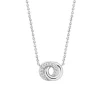 Collier Ti Sento 3915ZI - Collier Argent 2 Anneaux Entrelacés