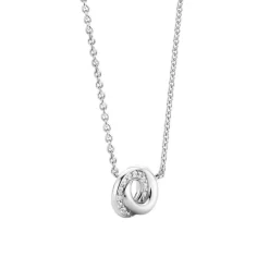 Collier Ti Sento 3915ZI - Collier Argent 2 Anneaux Entrelacés