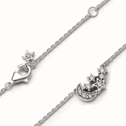 Collier Étoile et Lune Scintillantes