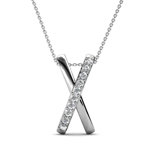 Collier X Duo Argenté