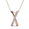 Collier X Duo Or Rose
